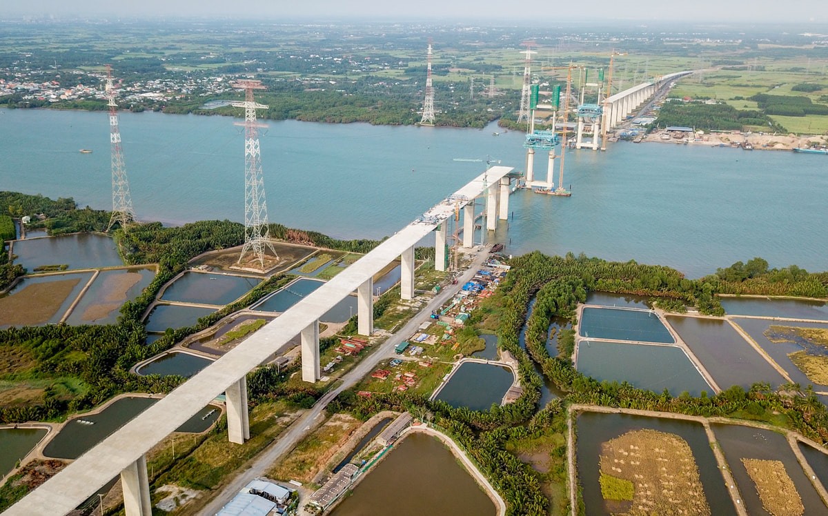 Tiến độ thi công mới nhất của dự án cầu Phước Khánh nối Nhà Bè - Nhơn Trạch (Alt: Tiến độ thi công cầu Phước Khánh mới nhất)