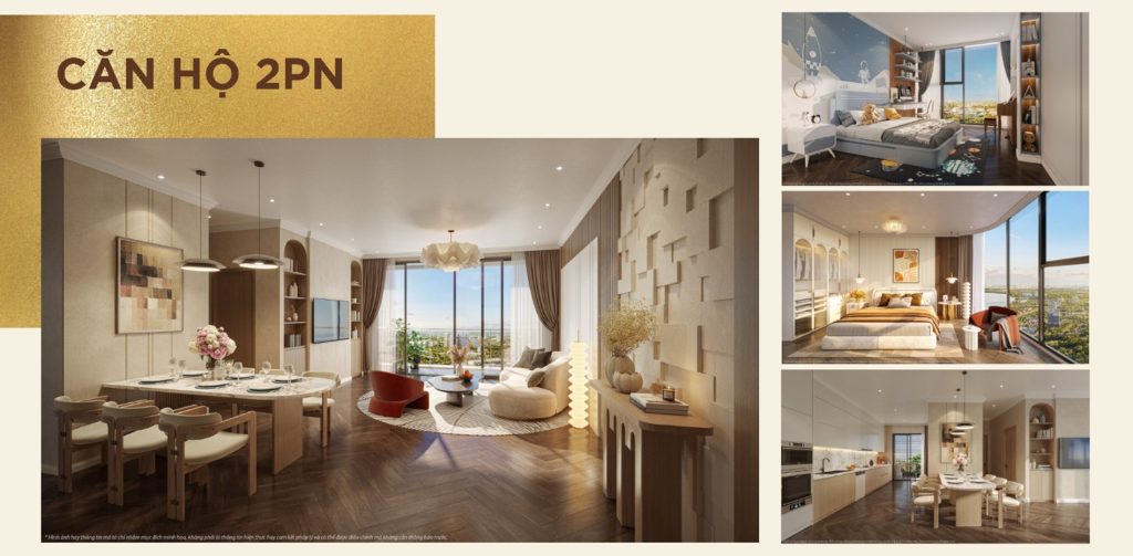 Layout căn hộ cao cấp 2PN