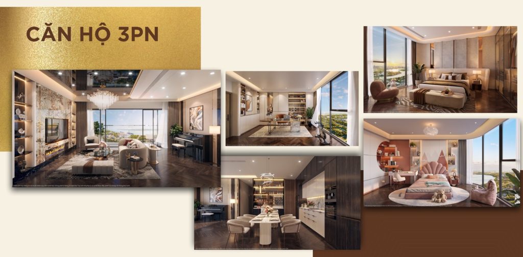 Layout căn hộ cao cấp 3PN