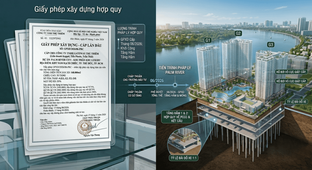 Pháp lý Palm River City giấy phép xây dựng