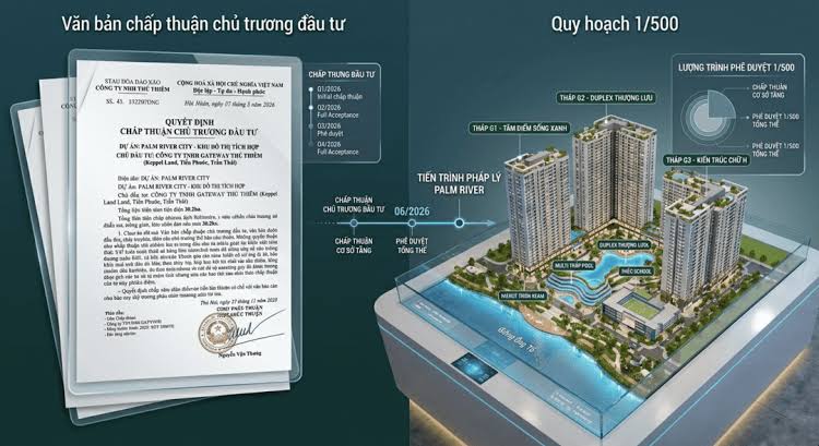 Pháp lý Palm River City quy hoạch 1/500